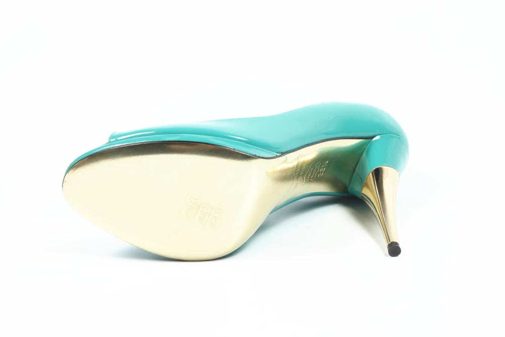 Décolleté da donna Sebastian Milano punta aperta S3499VL VERNICE ACQUA