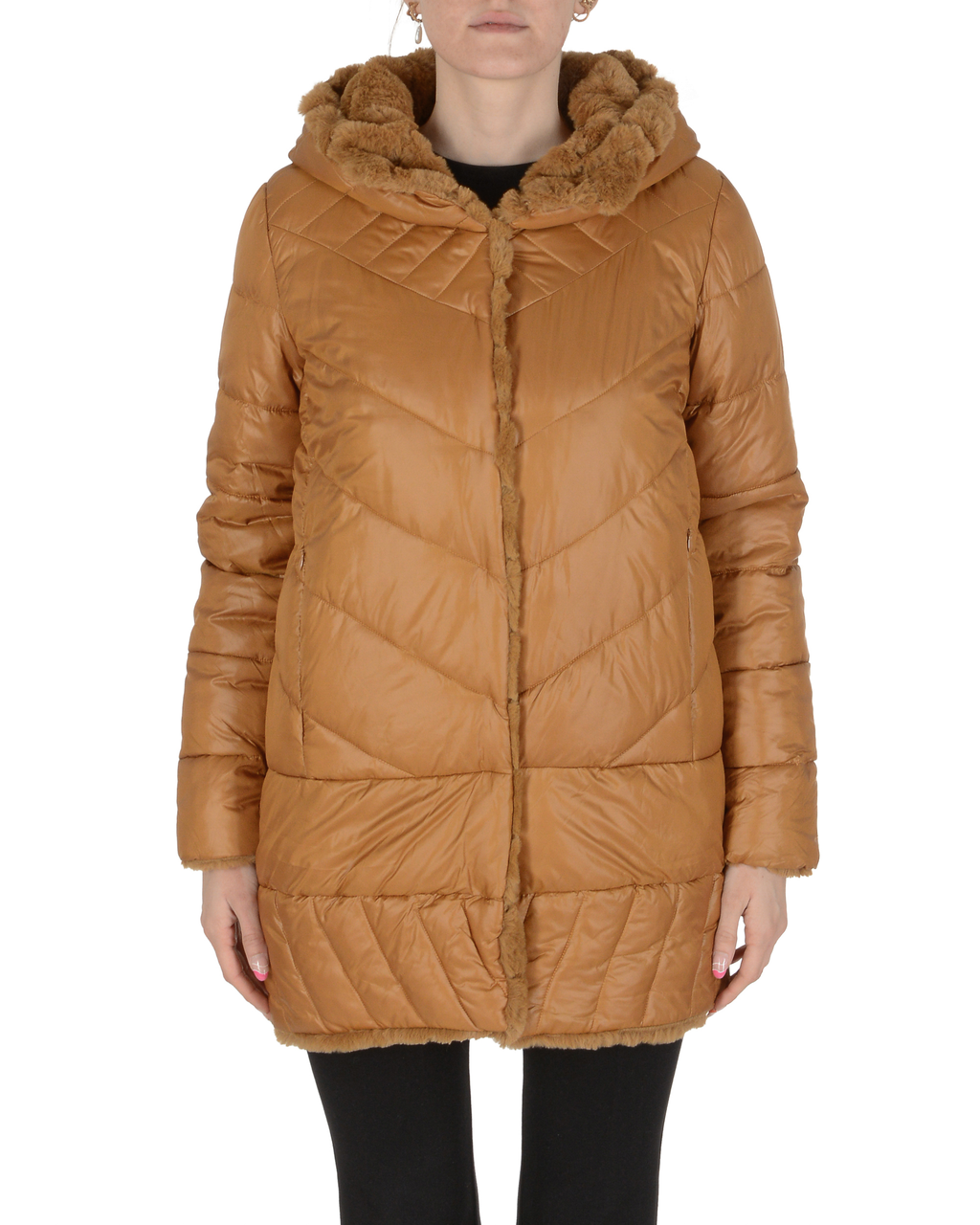 19V69 Italia Giacca da donna Cammello JUNO CAMEL