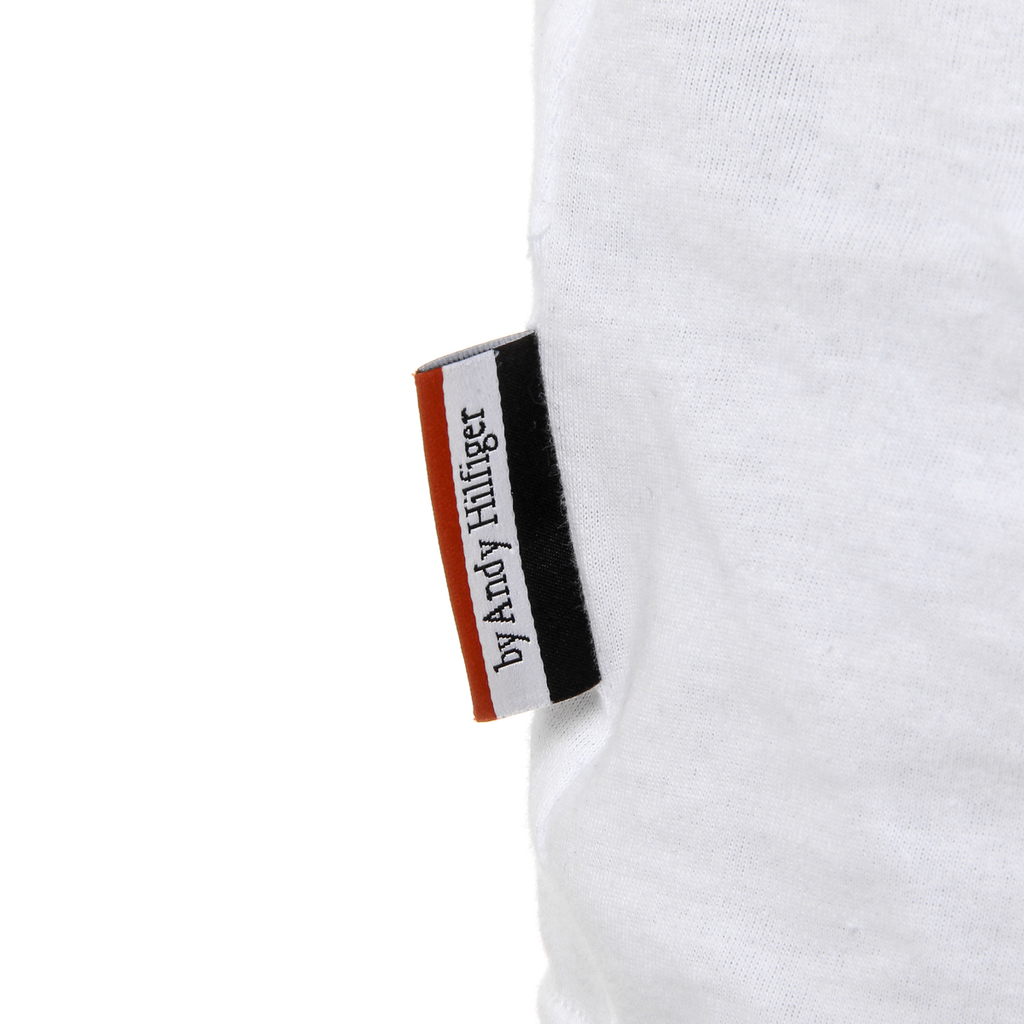 Andrew Charles T-shirt da uomo a maniche corte con scollo rotondo, bianca KEITA
