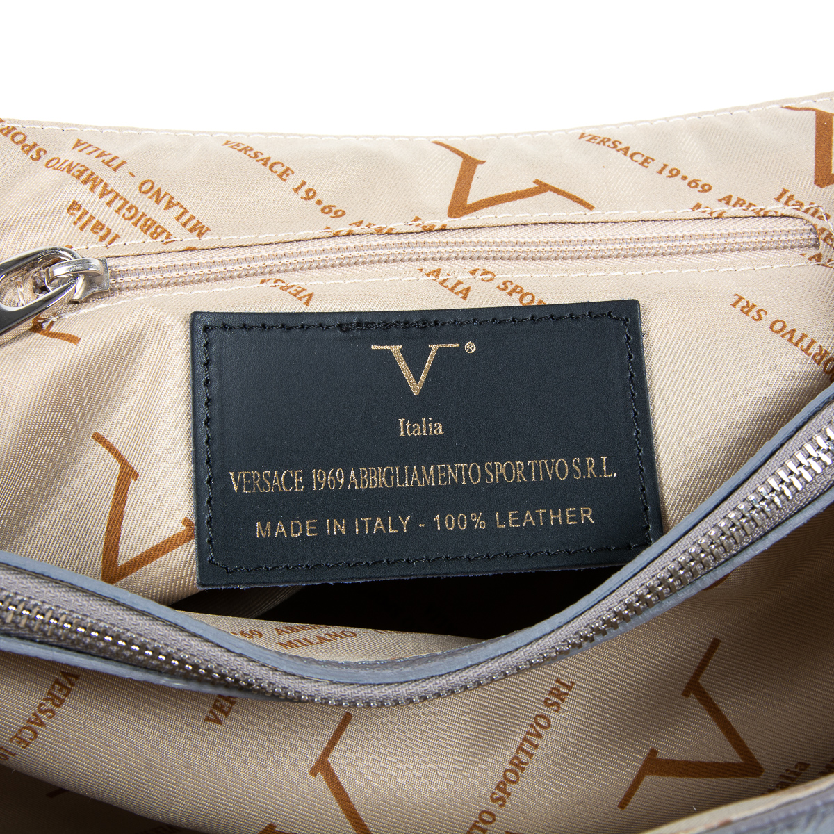 V 1969 Italia Borsa da donna grigia ELLY