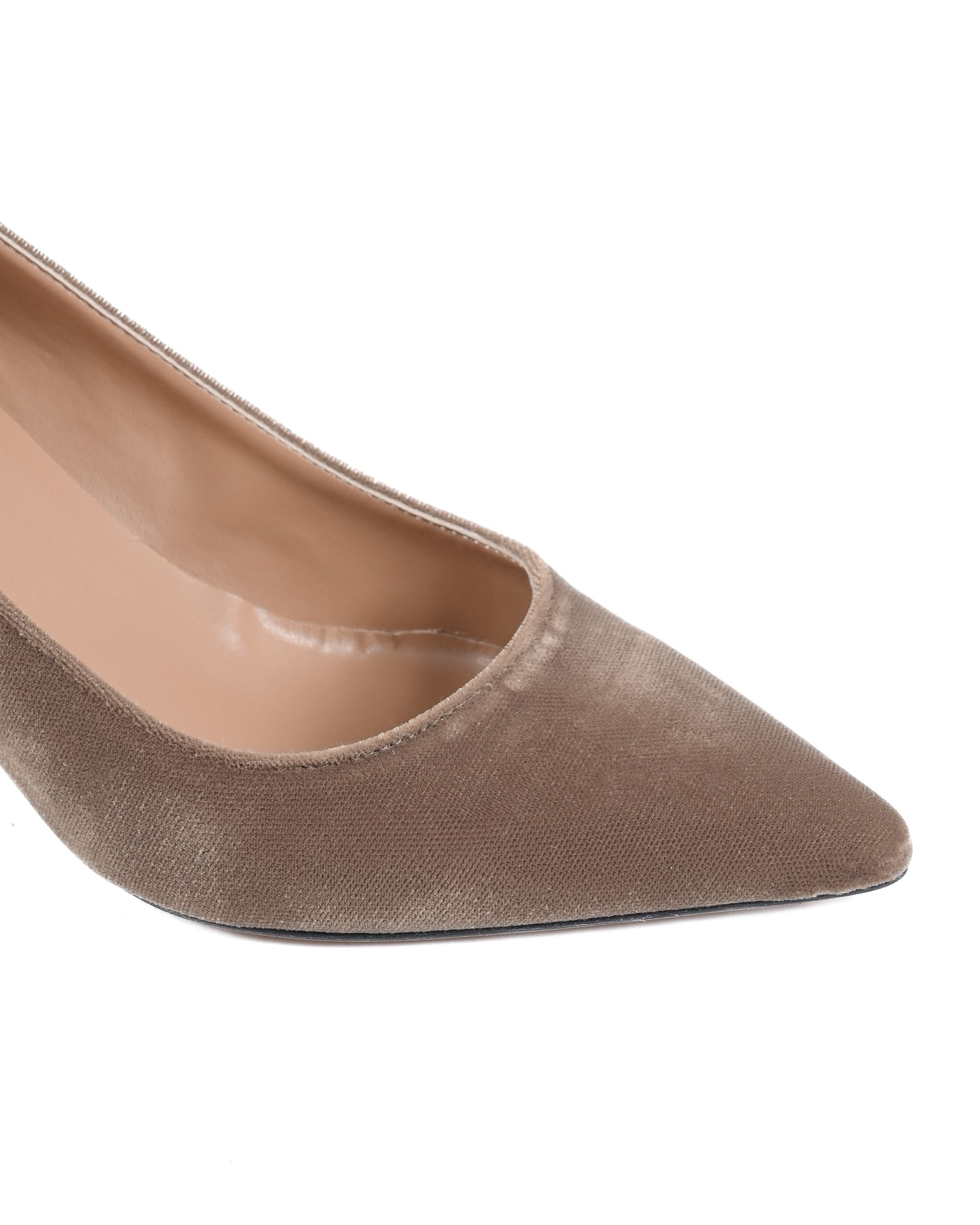 Décolleté Donna 19V69 Italia Tortora INES65 VELLUTO OCRA