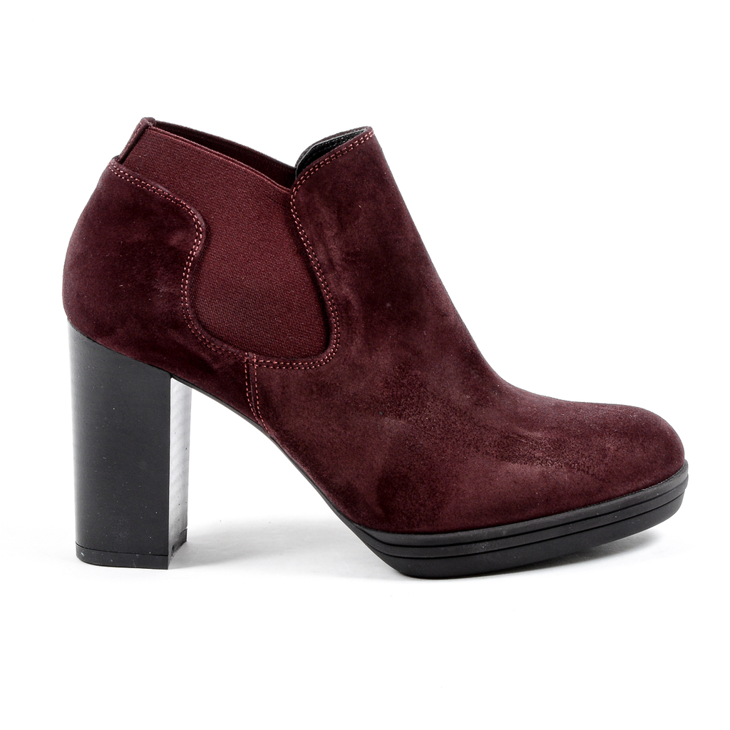 V 1969 Italia Stivaletto con tacco da donna Bordeaux GRACY