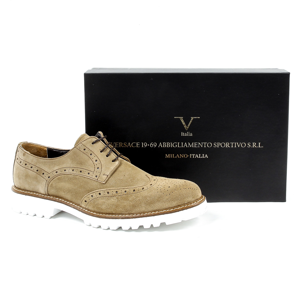 V 1969 Italia Scarpa Oxford Brogue da uomo