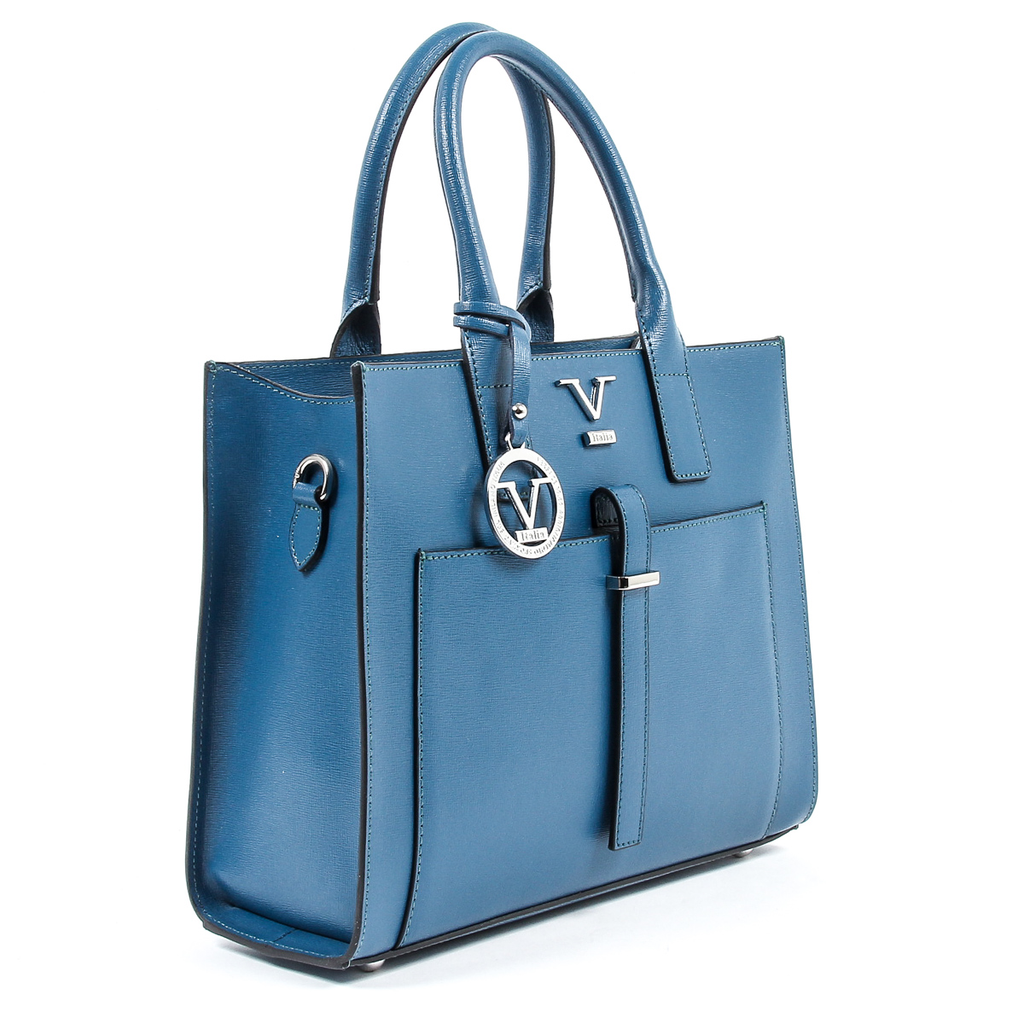 Borsa da donna V 1969 Italia V006-S SAFFIANO PETROLIO