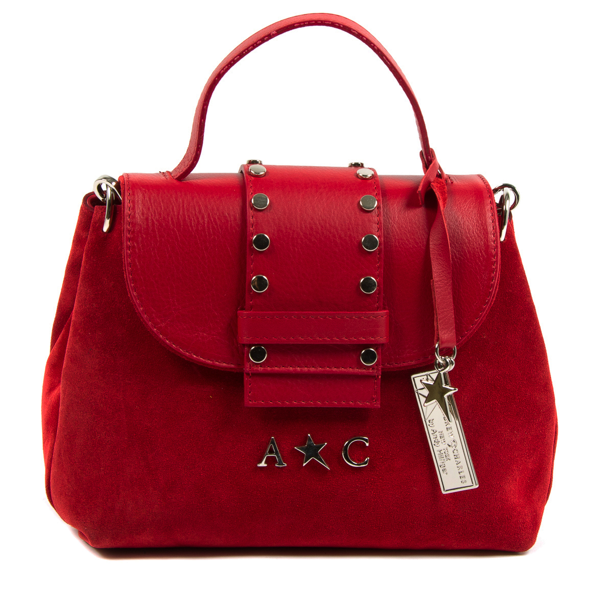 Borsa a mano da donna Andrew Charles rossa PAMELA