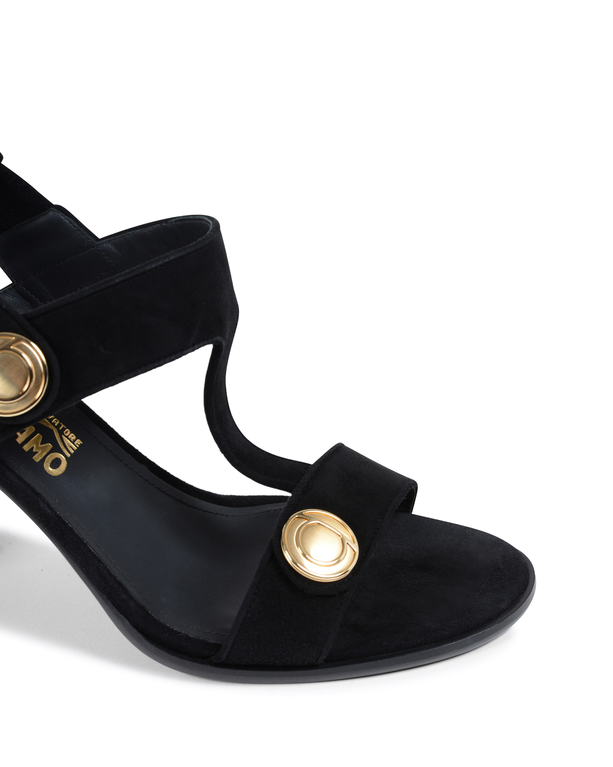 Sandalo da donna Salvatore Ferragamo Nero EDICT