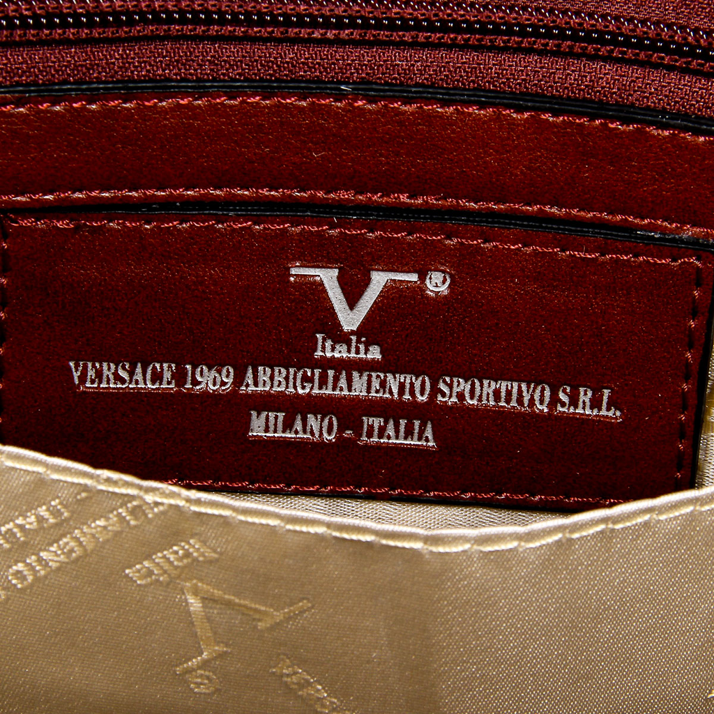 V 1969 Italia Borsa da uomo rosso scuro EVAN