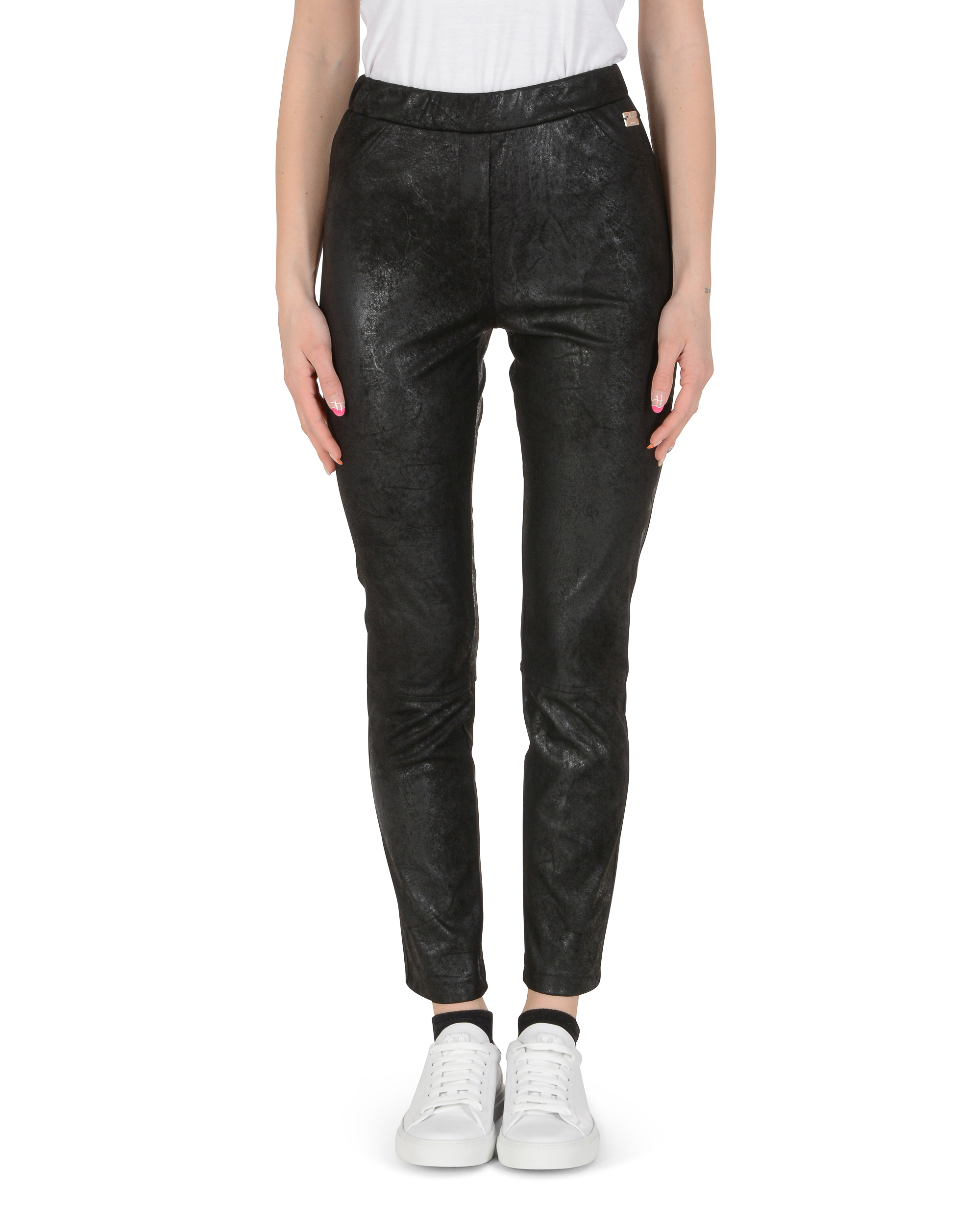 19V69 Italia Pantaloni Donna Nero TASCHE BLACK