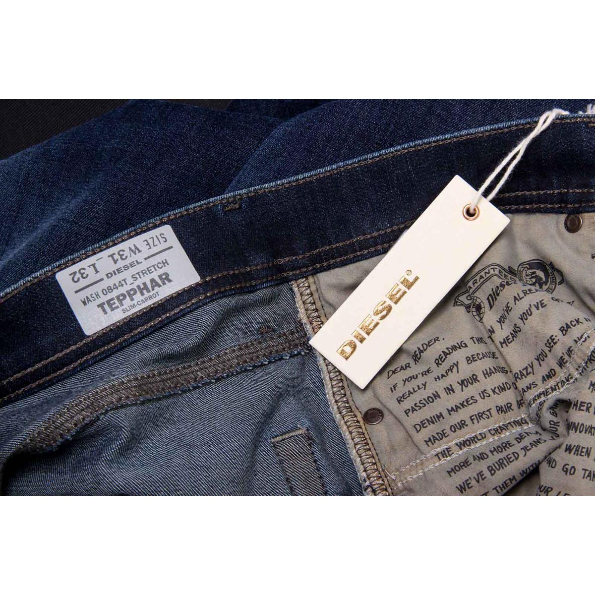 Diesel Jeans Uomo TEPPHAR 0844T L.30