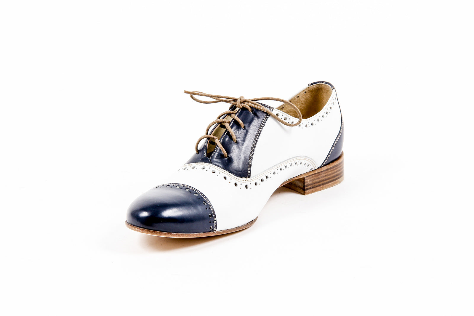 Kiton Brogue Donna D35803 VINAP BLEU PRESTIGE BIANCO