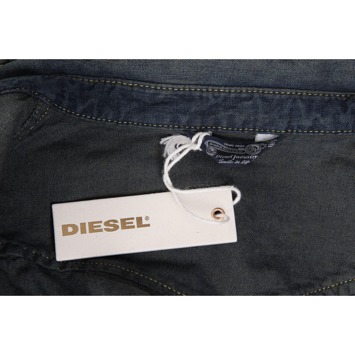 Camicia da uomo Diesel a maniche lunghe 00SD24 0IAEU 01 NEW-SONORA