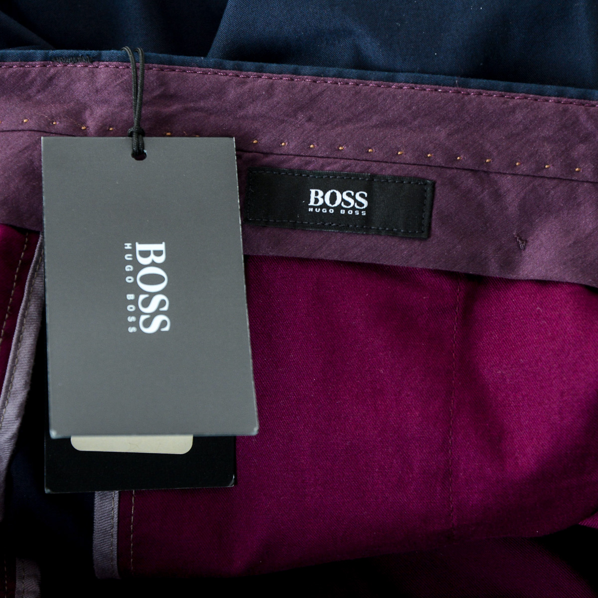 Pantaloni da uomo Hugo Boss blu scuro SHAP
