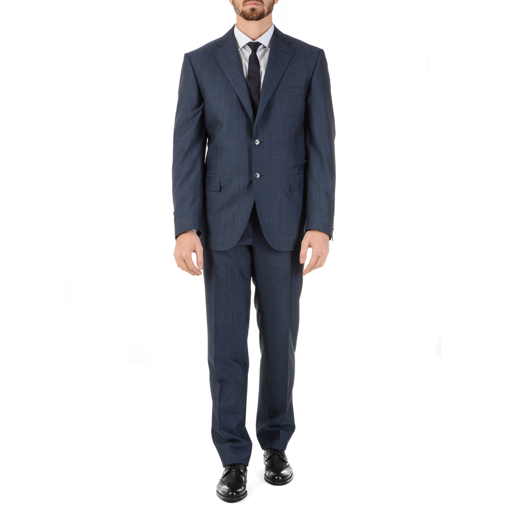 Abito da uomo Corneliani maniche lunghe blu scuro Super 130's