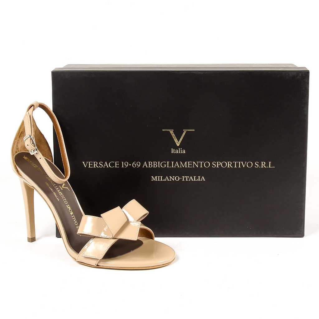 V 1969 Italia Sandalo con cinturino alla caviglia da donna Beige BEATRIZ