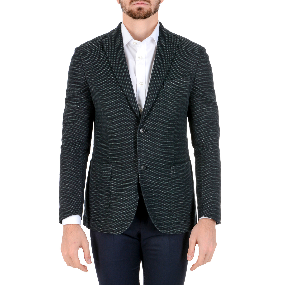 Boglioli Milano Giacca Uomo Maniche Lunghe Grigio Scuro