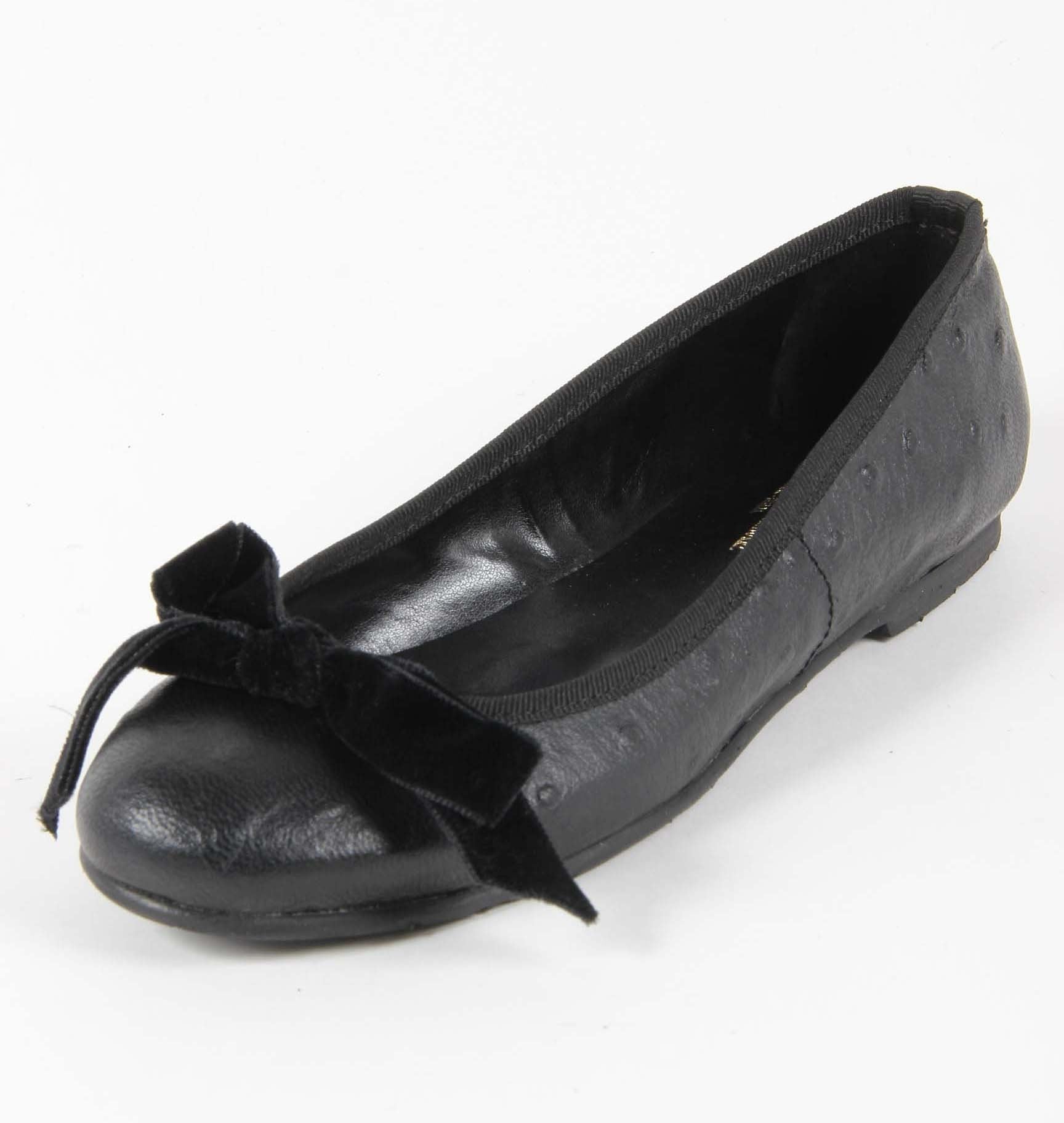 V 1969 Italia Ballerina da donna E08 TESSUTO NERO