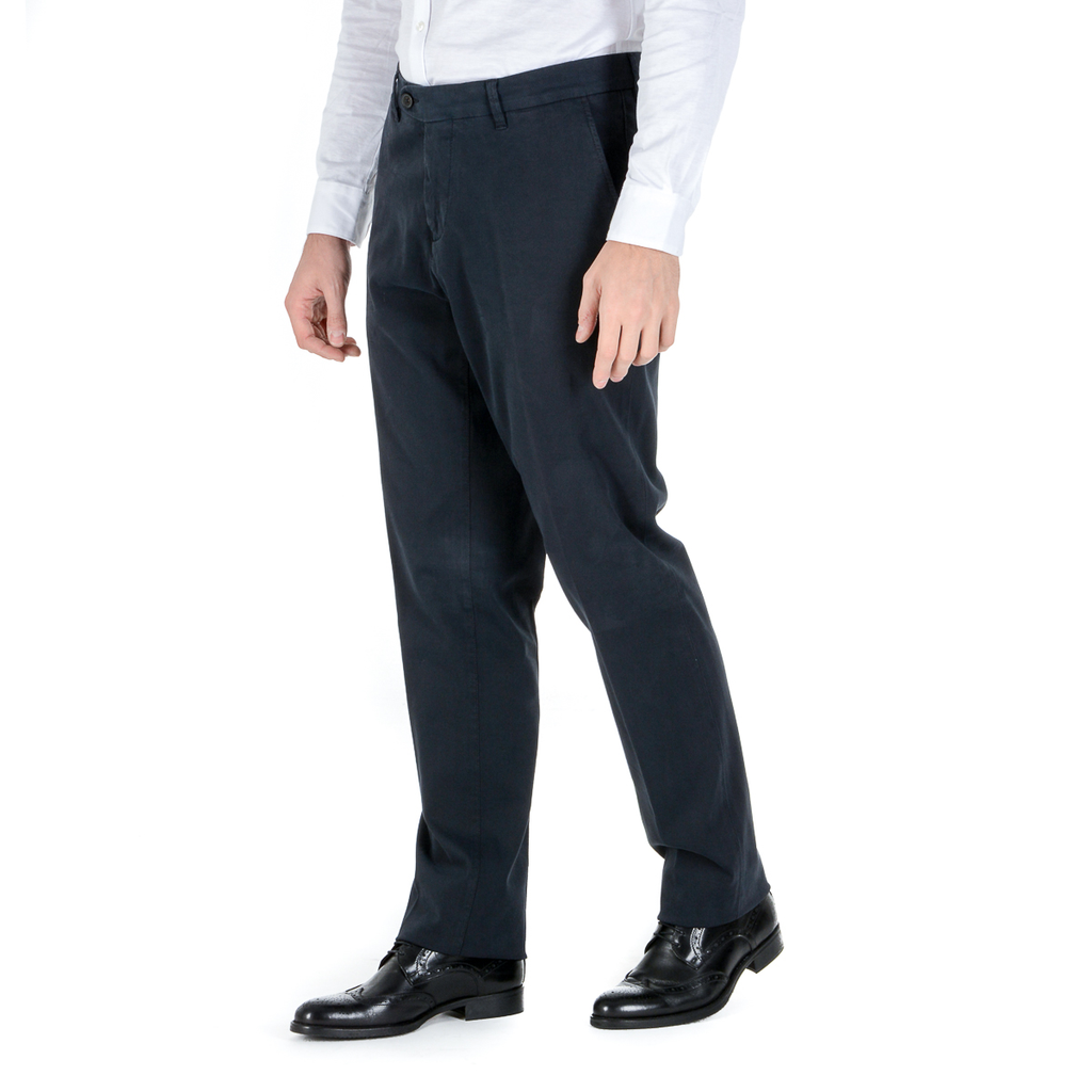 Corneliani Pantaloni Uomo Blu Scuro