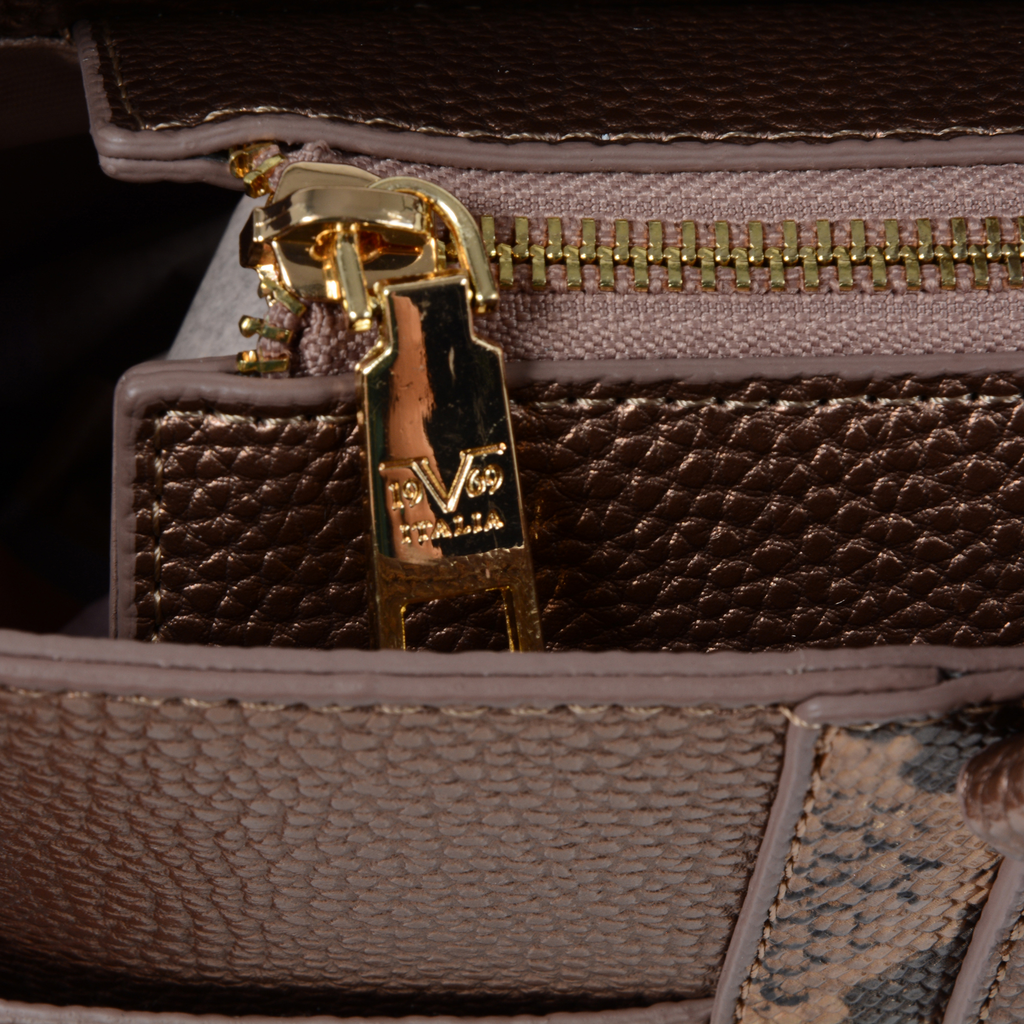19V69 Italia Borsa da donna Bronzo 8005 PYTHON BRONZE