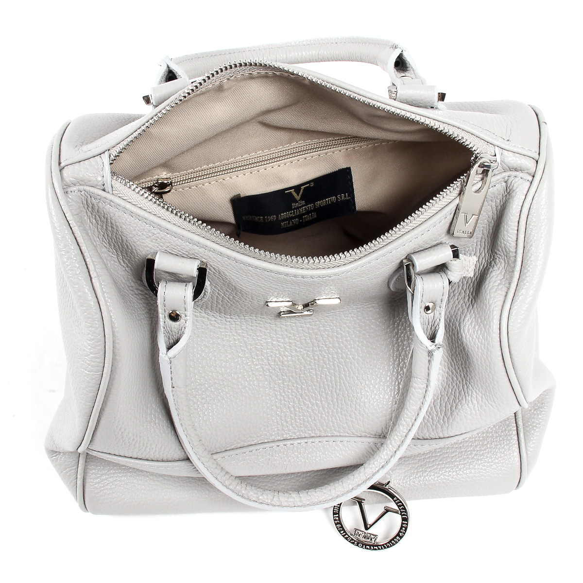 V 1969 Italia Borsa da donna grigio chiaro PORTO