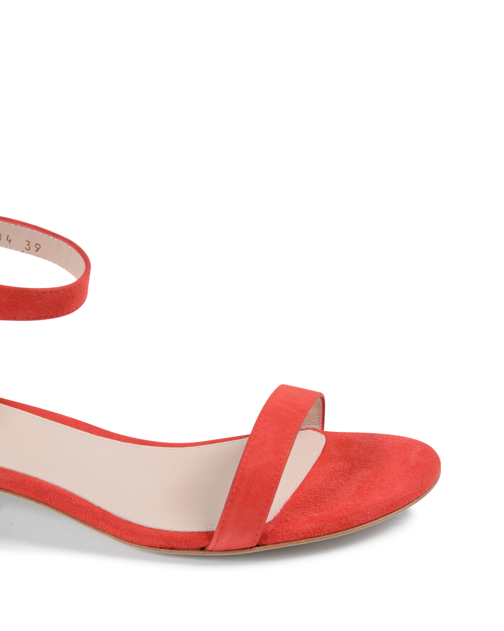 Stuart Weitzman Sandalo da donna con cinturino alla caviglia rosso NUDISTJUNE