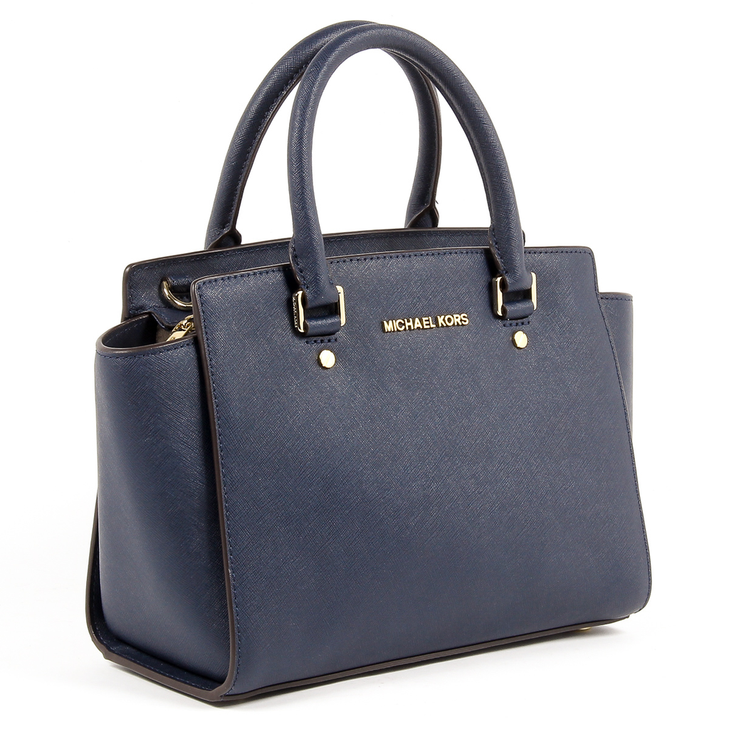Borsa a mano da donna Michael Kors SELMA 30S3GLMS2L NAVY