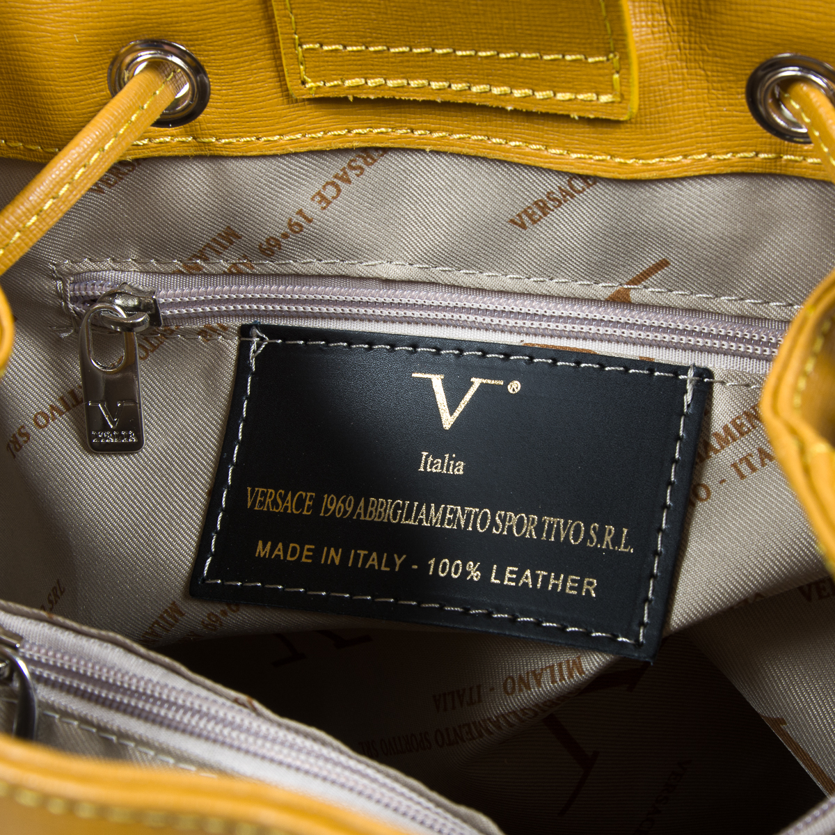 V 1969 Italia Borsa da donna gialla LINZIE