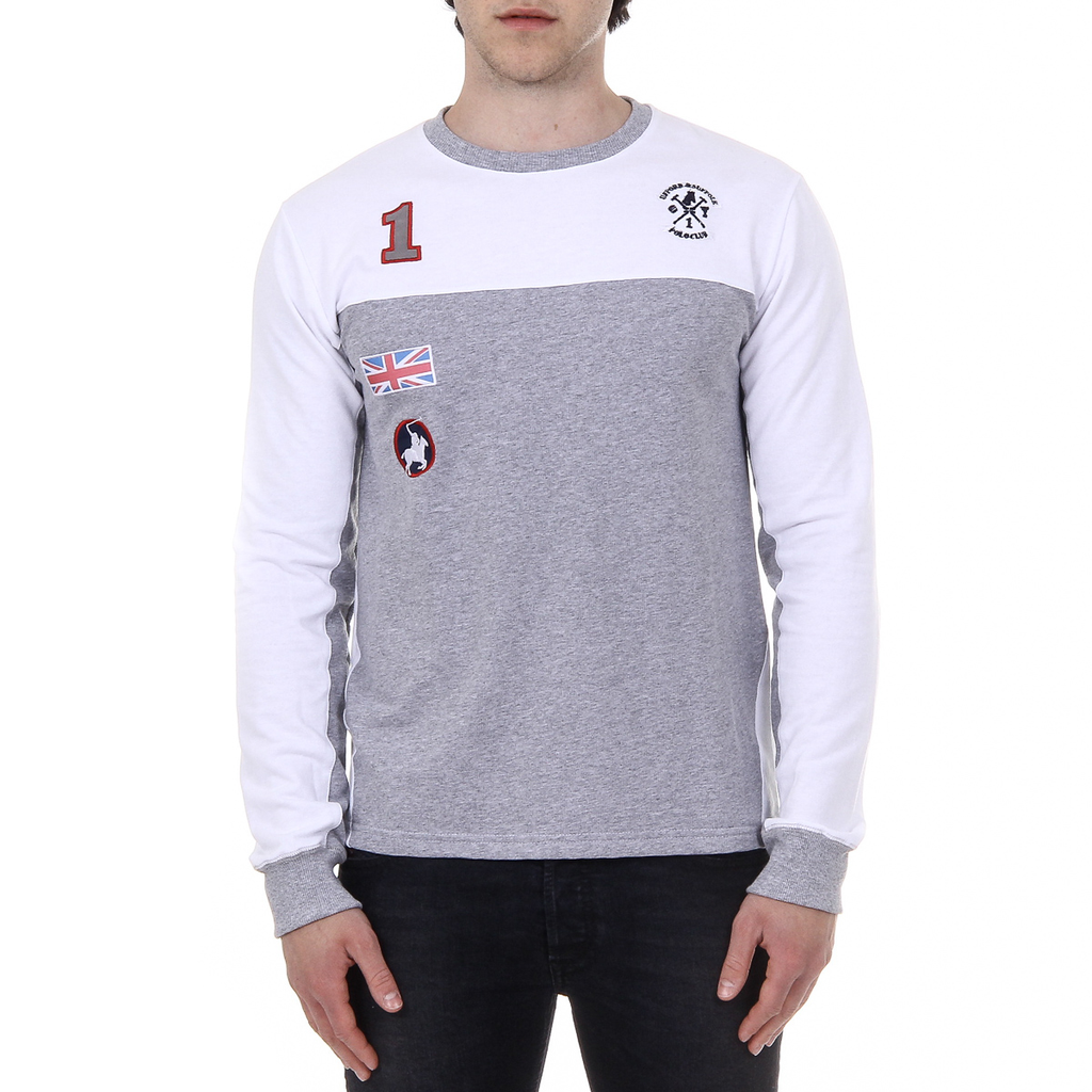 Maglione da uomo a maniche lunghe con scollo tondo Ufford & Suffolk Polo Club