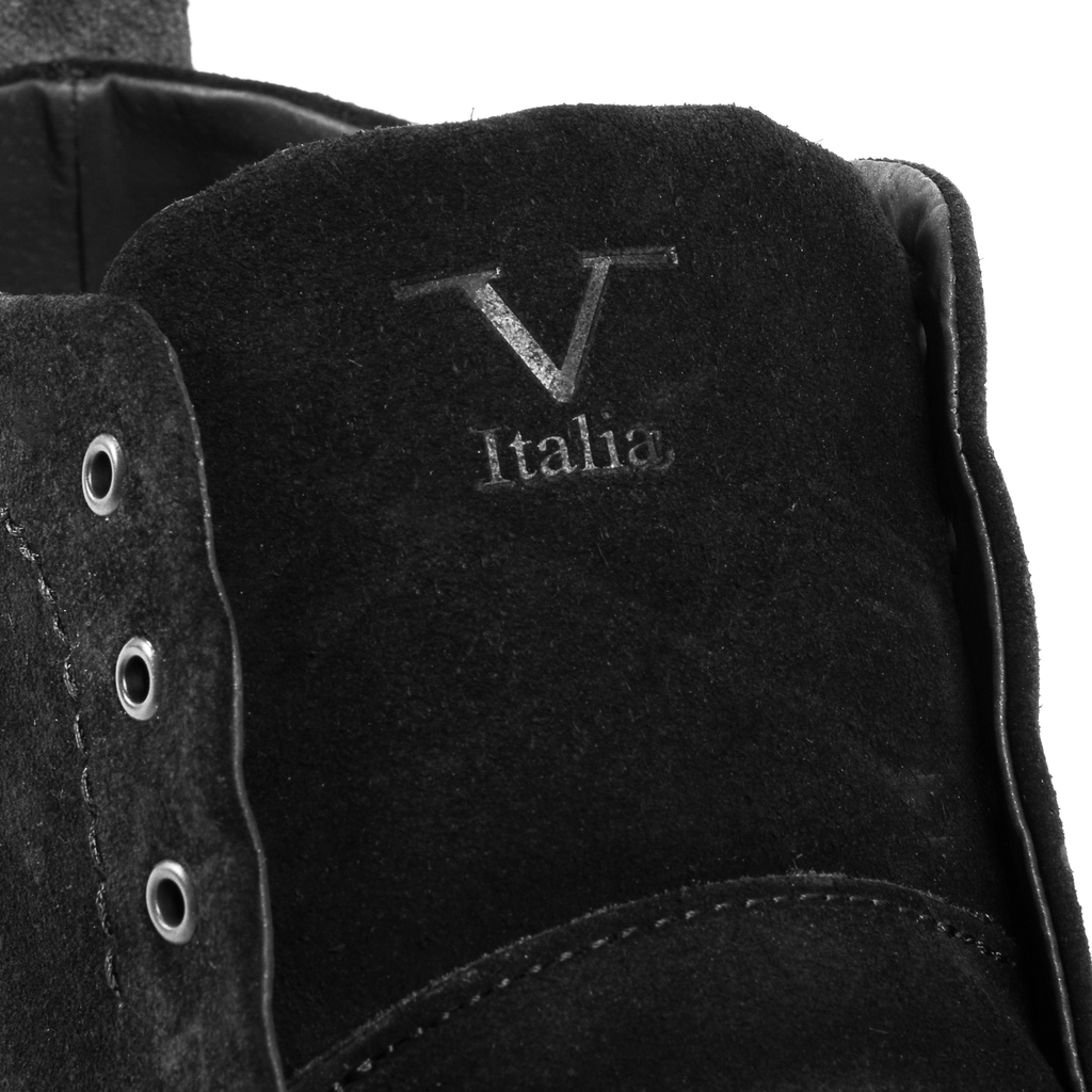 Stivaletto Uomo 19V69 Italia Nero Grigio 930 CAMOSCIO NERO GRIGIO