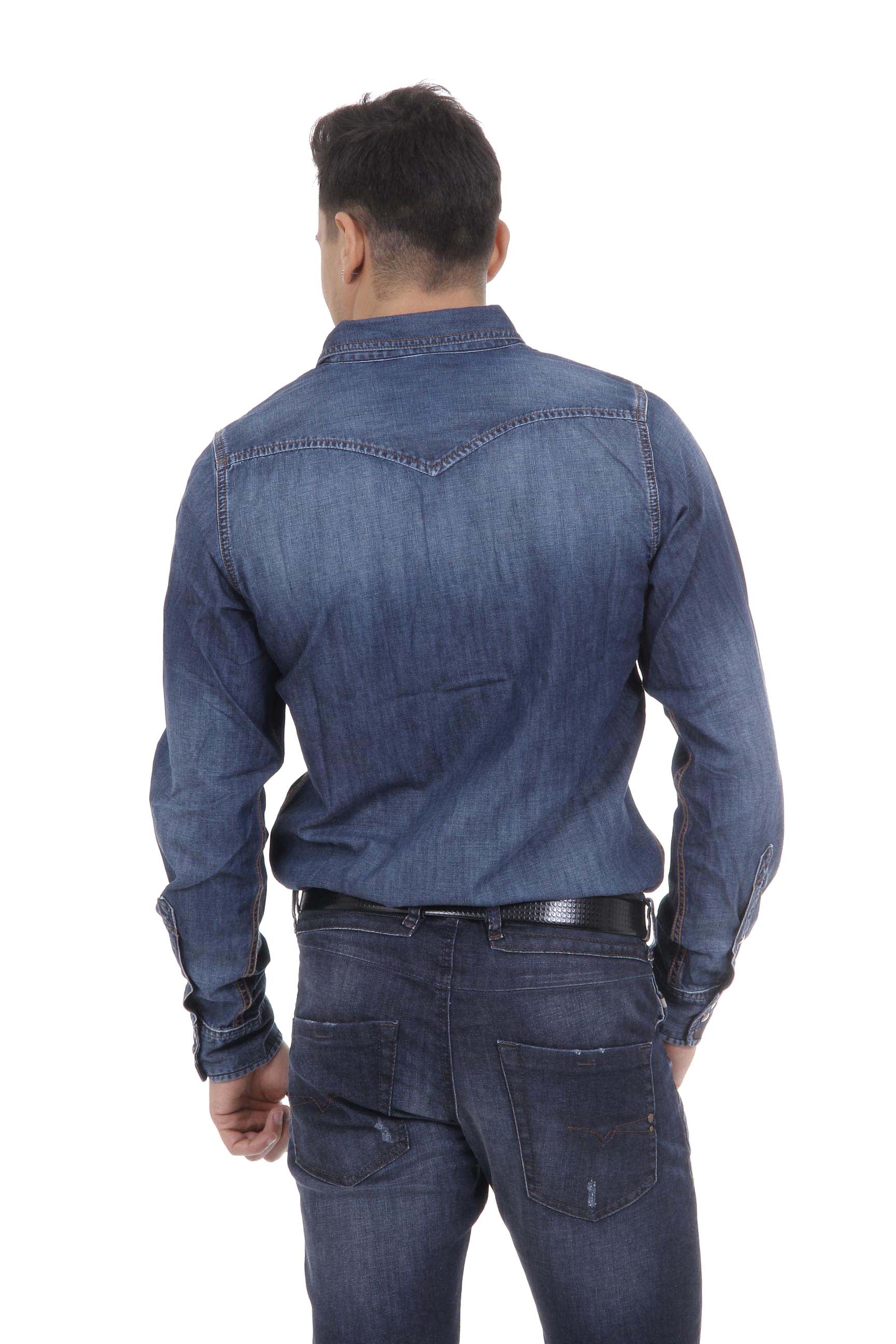 Camicia da uomo Diesel 00SD24 0GAEZ 01