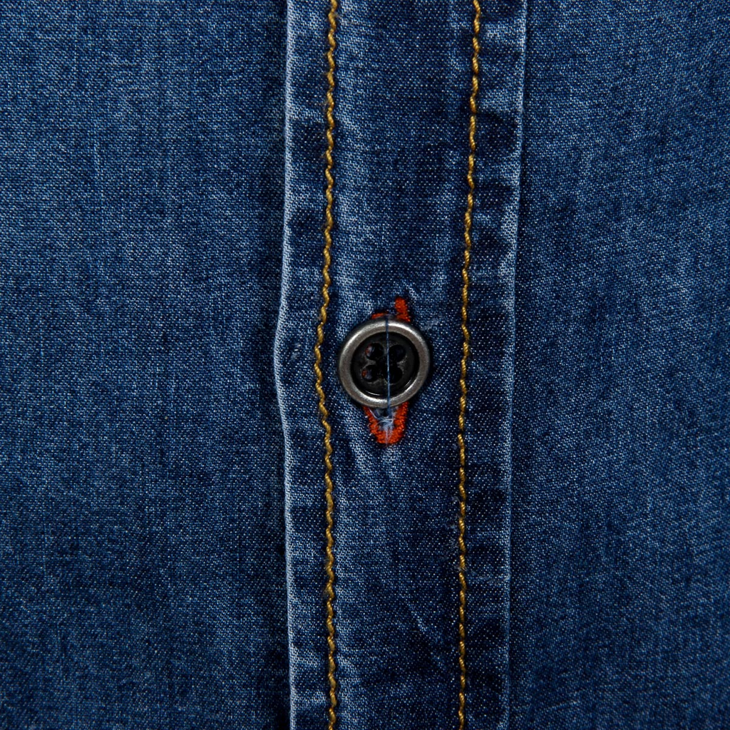 Camicia da uomo Andrew Charles a maniche lunghe in denim CAMILIA