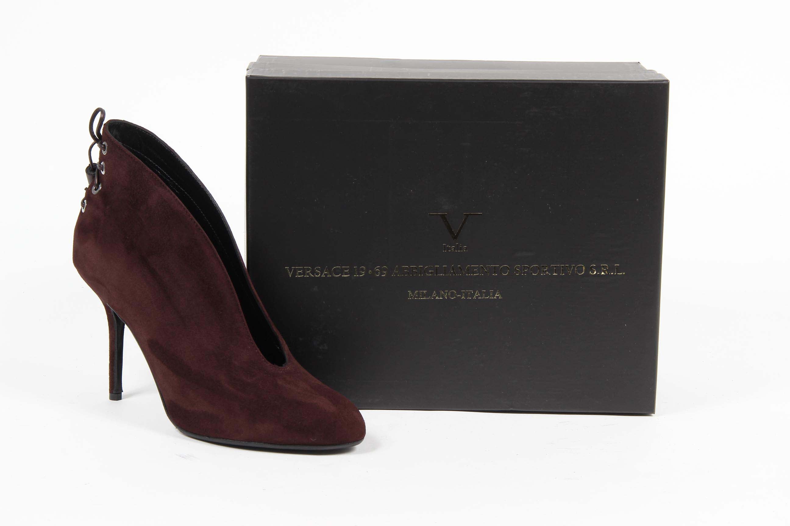 Stivaletto Donna V 1969 Italia G078 CAMOSCIO BORDO' 23