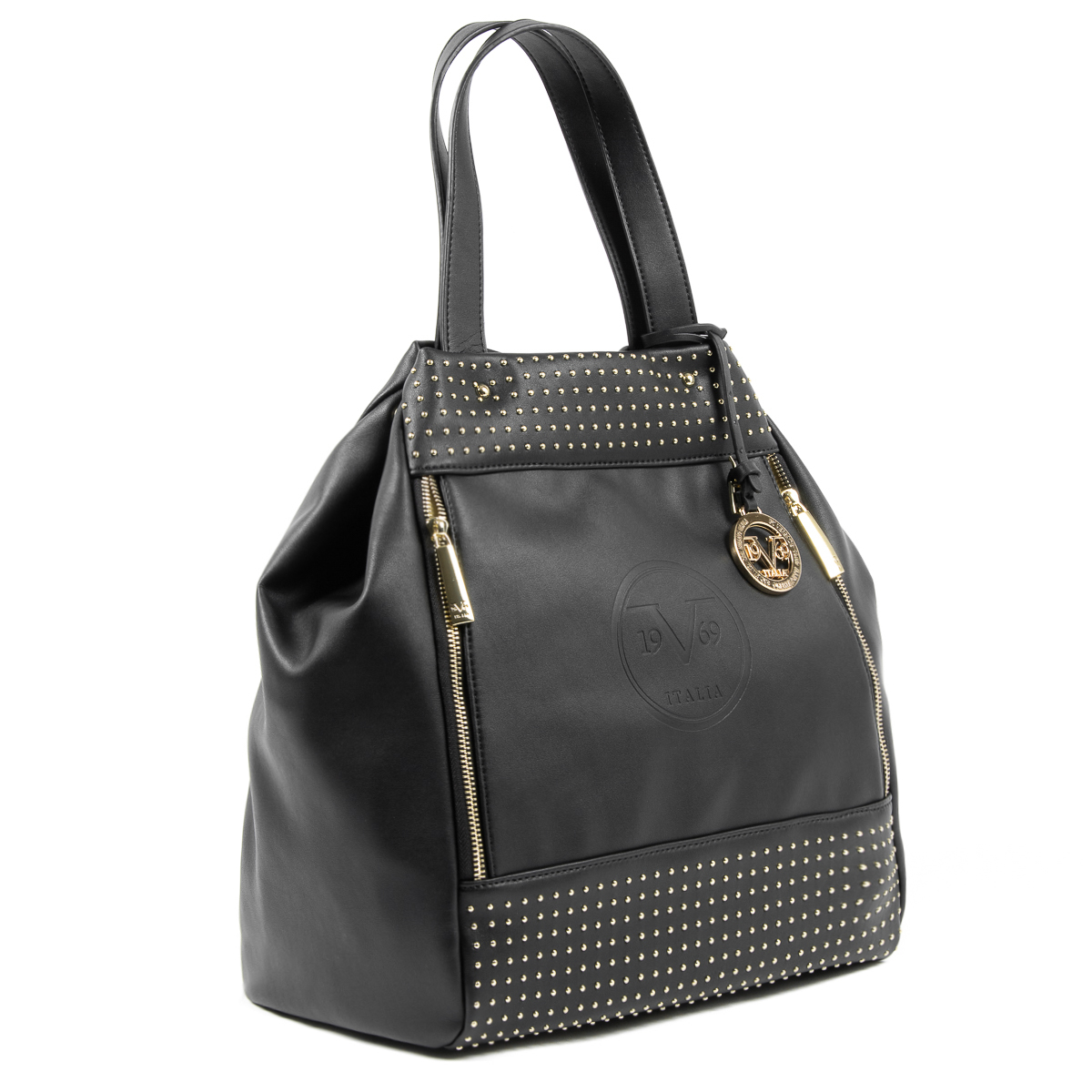 V 1969 Italia Borsa da donna nera OLIVIA