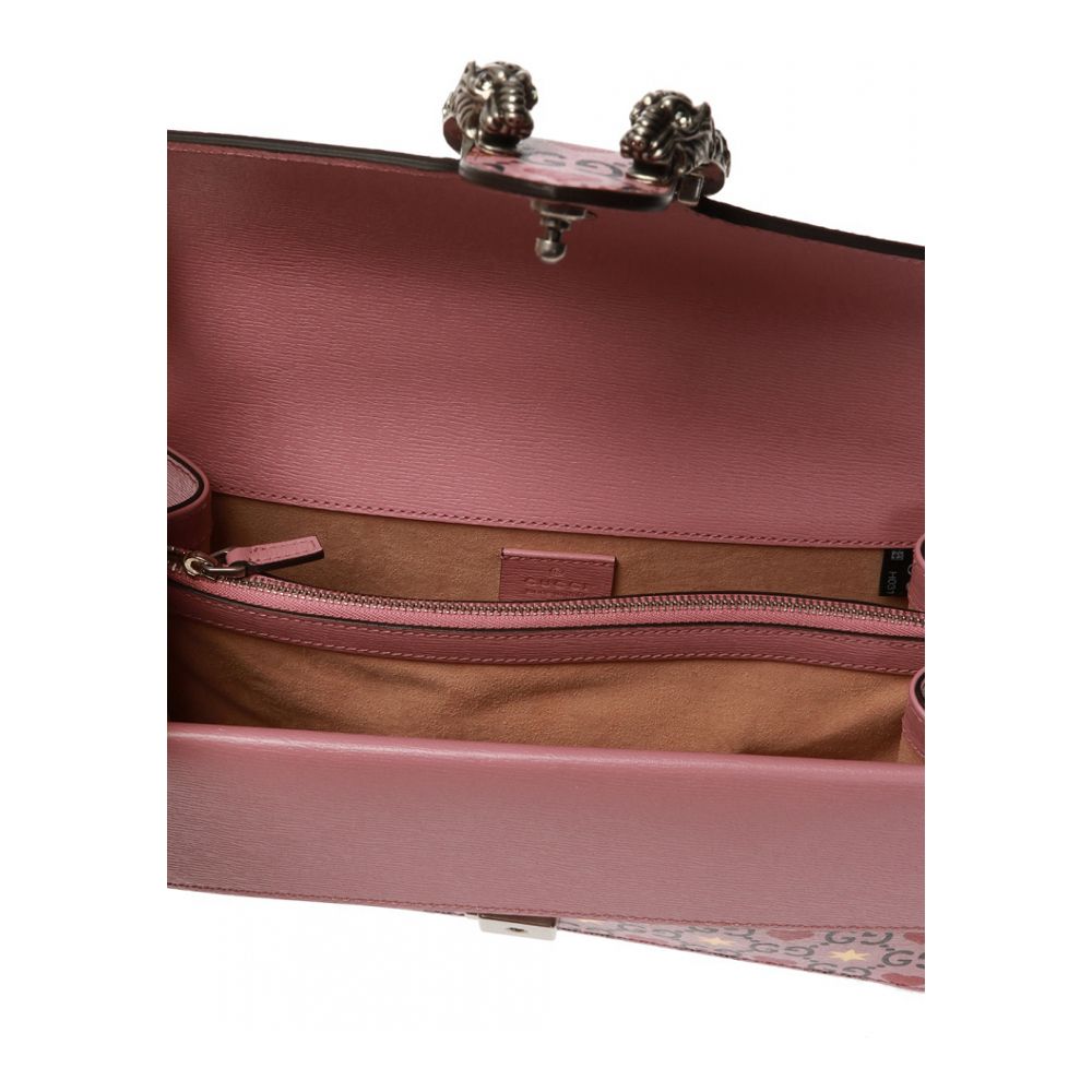 Borsa a tracolla Gucci GG Leather Dionysus rosa