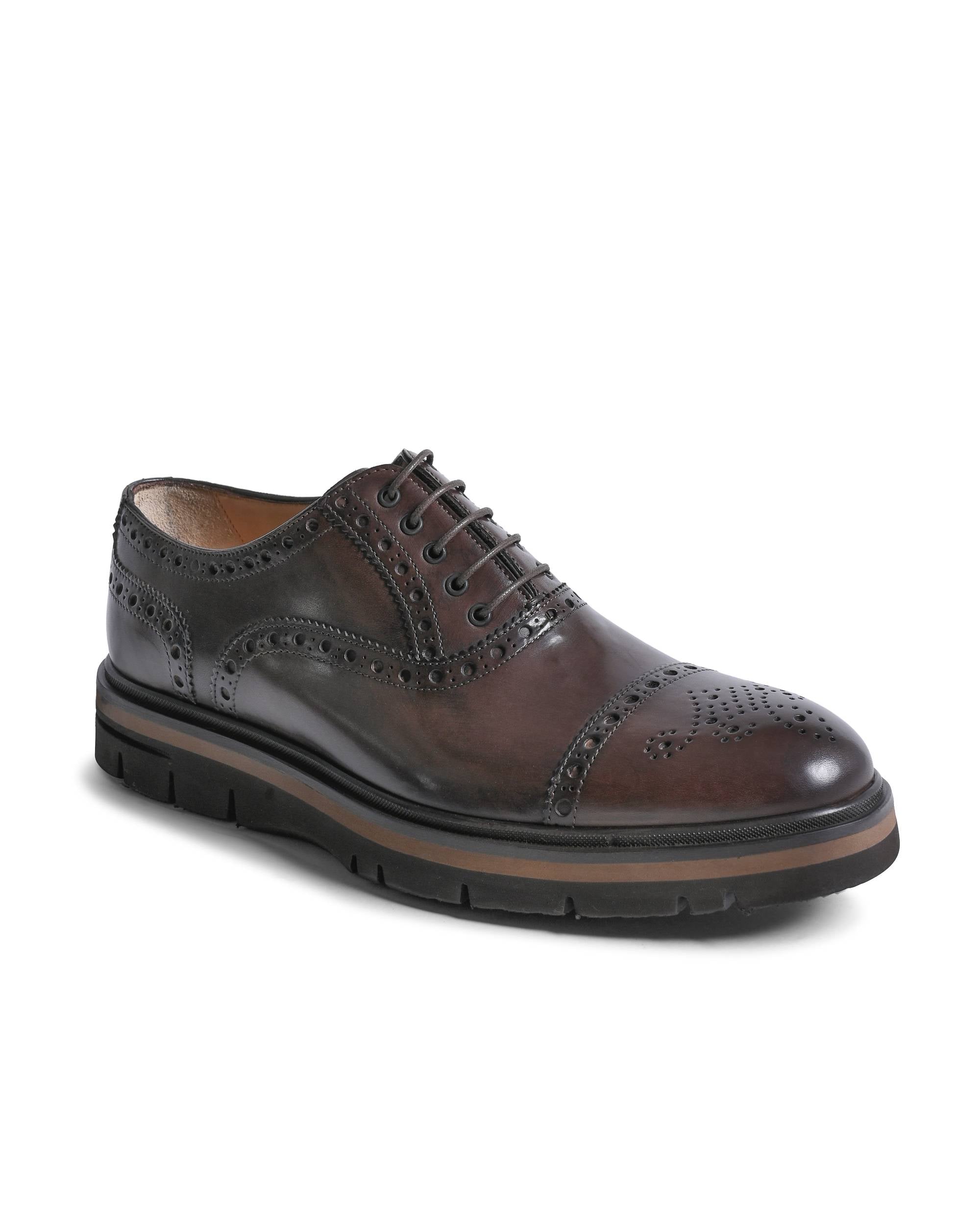Scarpe brogue da uomo Dee Ocleppo EB130 VITELLO CACAO