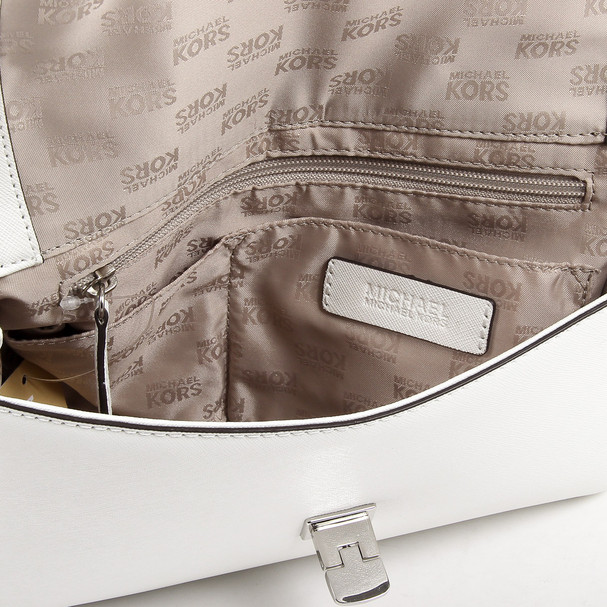Borsa a mano da donna Michael Kors VIOLET 35S7SV1S2L BIANCO OTTICO