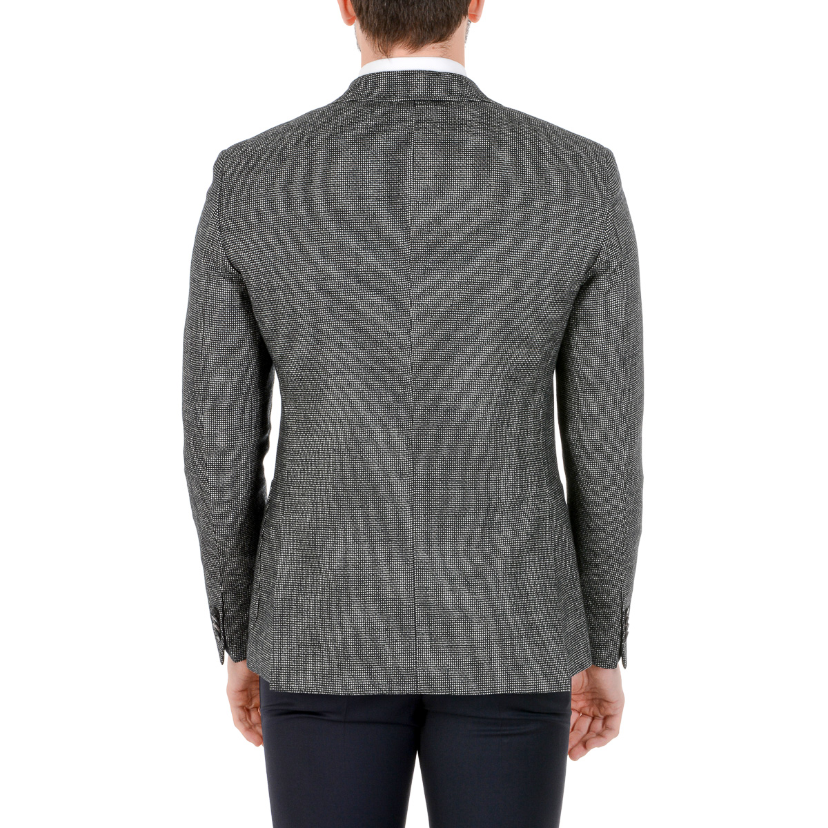 Giacca da uomo Hugo Boss a maniche lunghe grigia RAYE