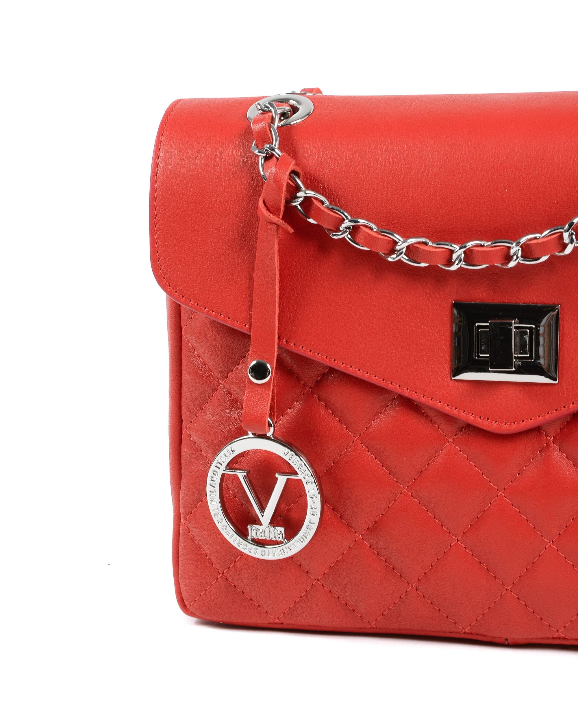 V Italia Borsa da donna rossa V024-S SAUVAGE ROSSO