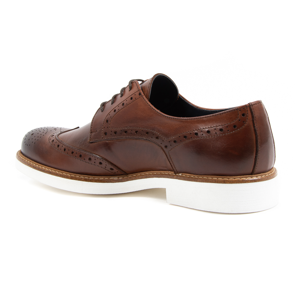 V 1969 Italia Scarpa Brogue da Uomo Marrone VINCENT