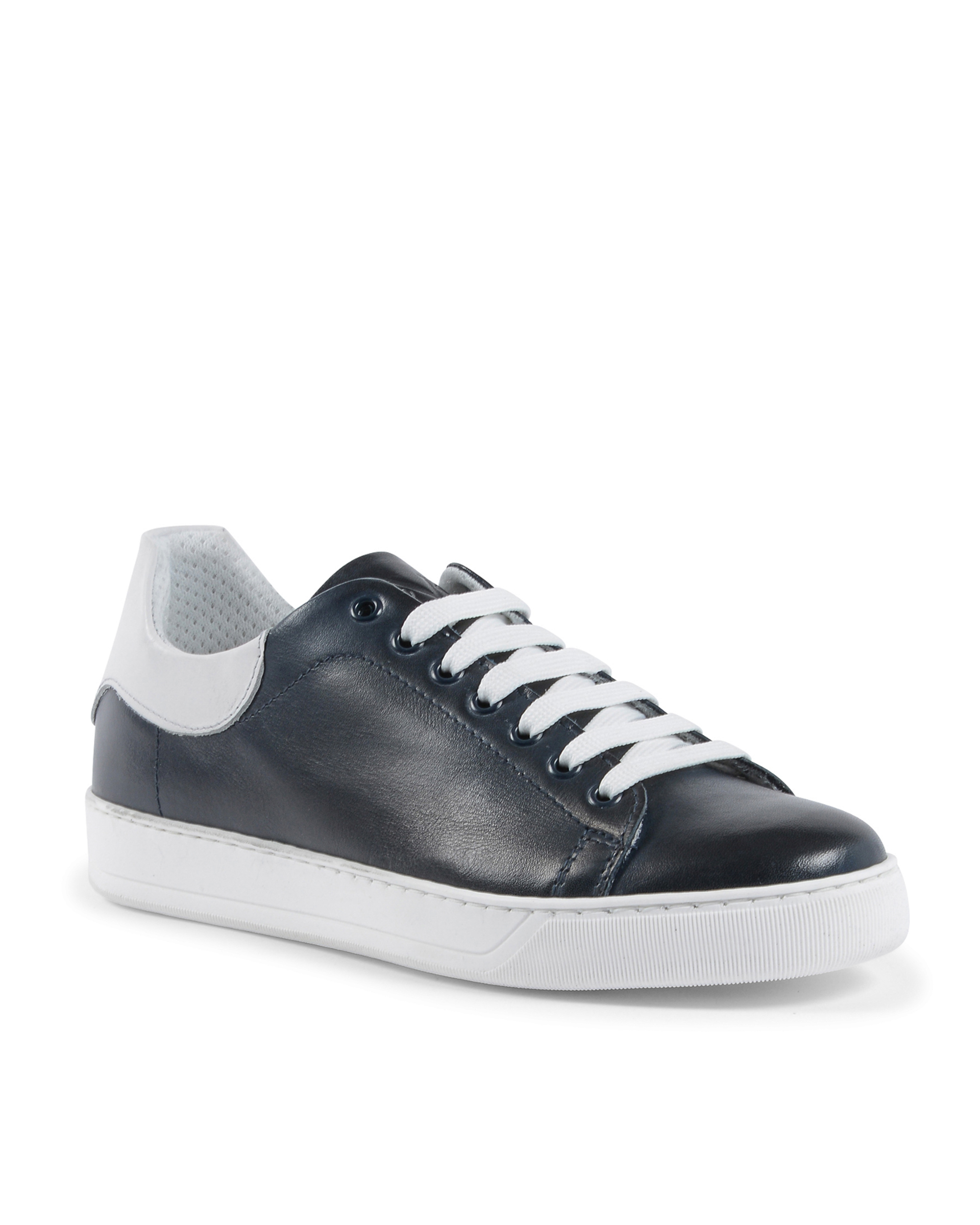 Sneaker Uomo 19V69 Italia Blu Bianco 2120 CRUST BLU PELLE BIANCO