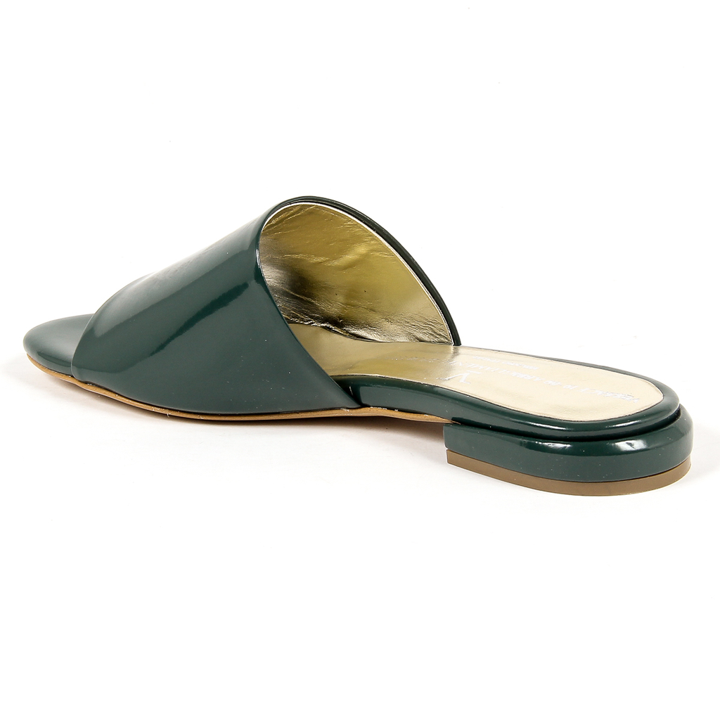 V 1969 Italia Sandalo piatto da donna verde IZAR