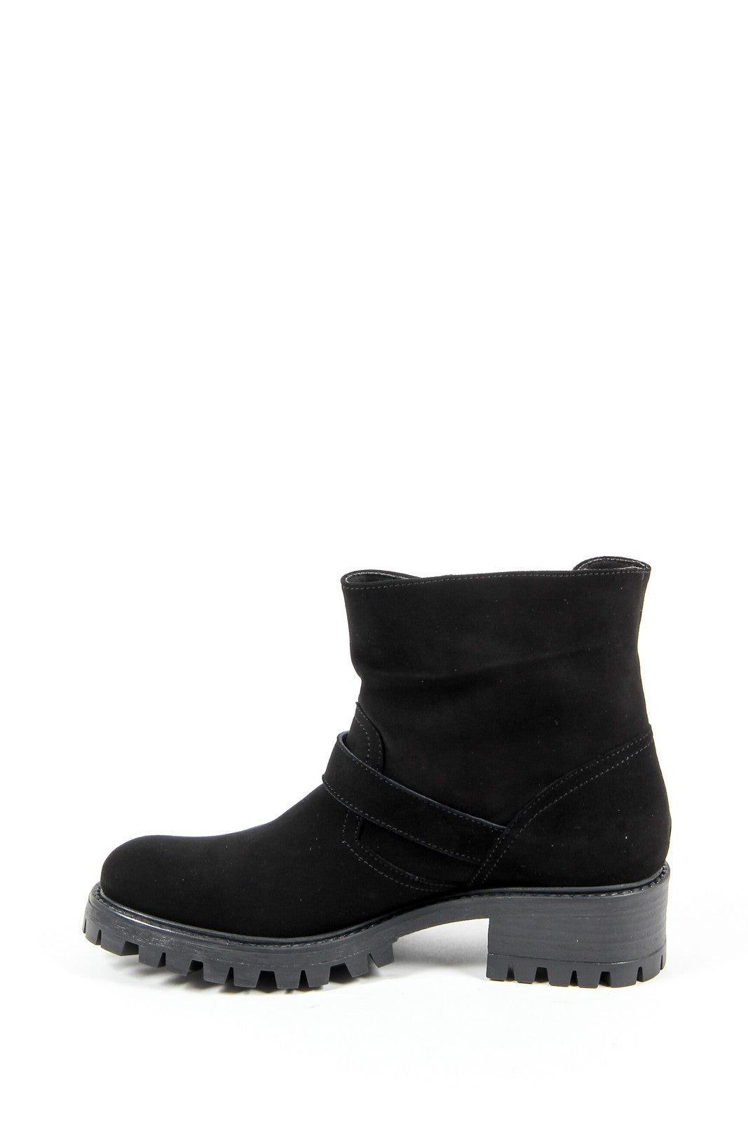 V 1969 Italia Womens Short Boot B1441 CAMOSCIO NERO