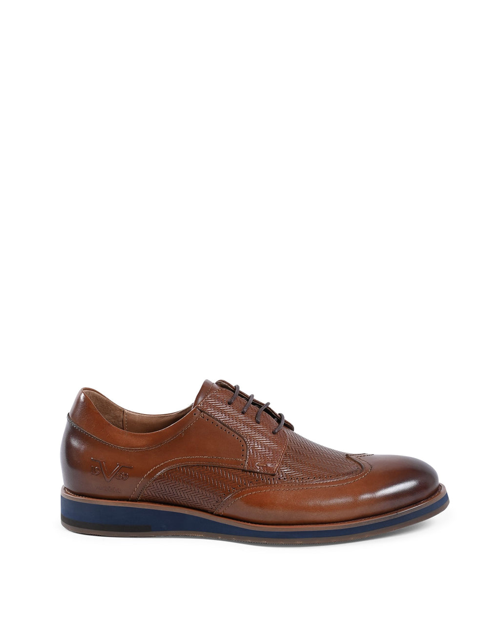 19V69 Italia Brogue Uomo Marrone YO ZD28-H27 TABACCO
