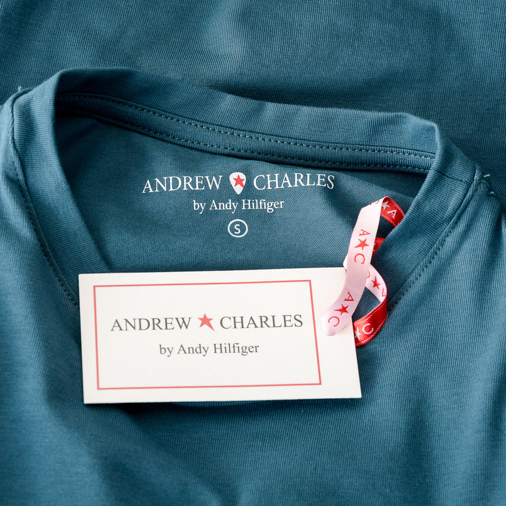 Andrew Charles T-shirt da donna a maniche corte con scollo rotondo verde TARANA