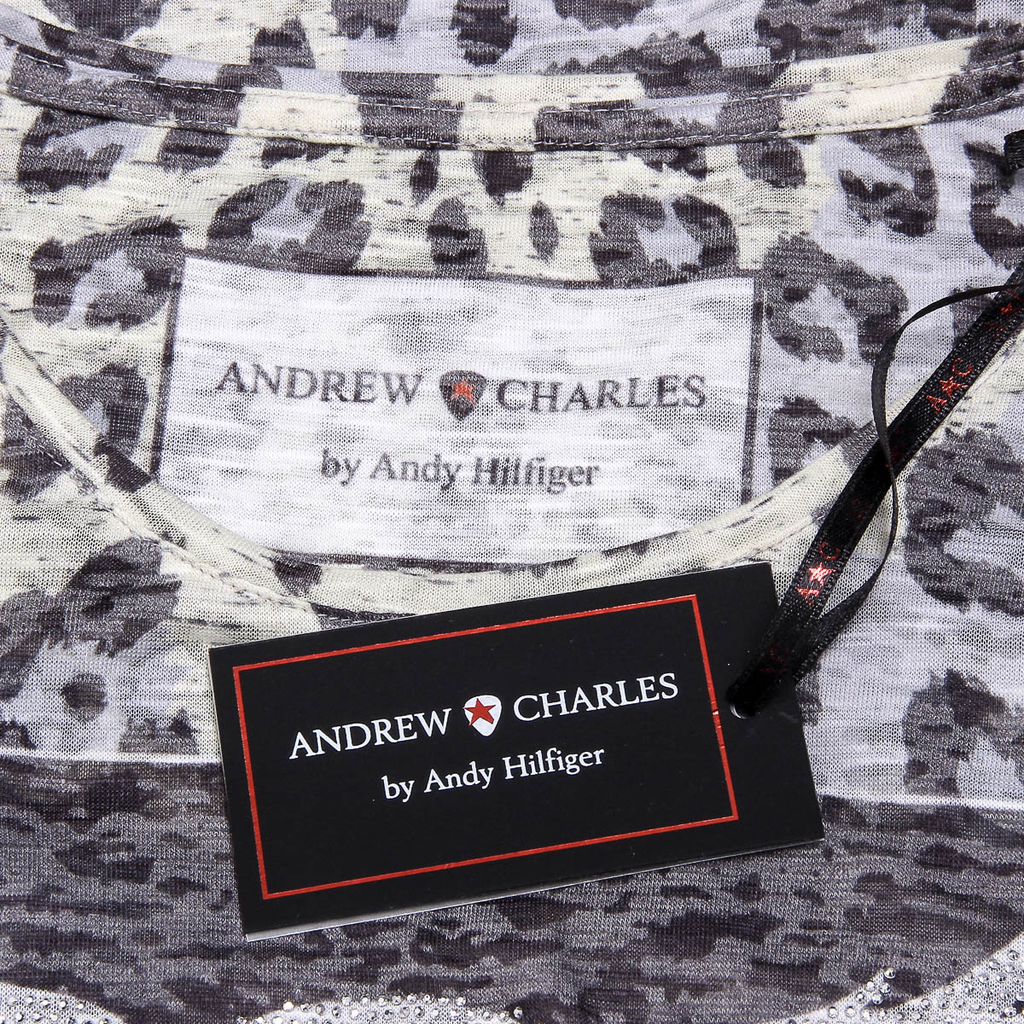 Andrew Charles T-shirt da donna a maniche corte con scollo tondo gialla MAYA