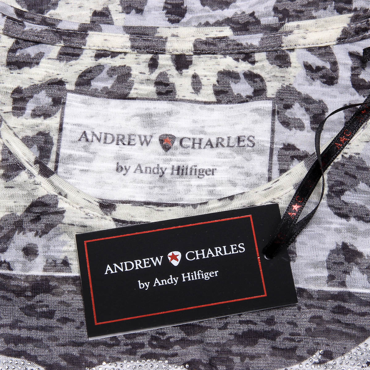 Andrew Charles T-shirt da donna a maniche corte con scollo tondo gialla MAYA