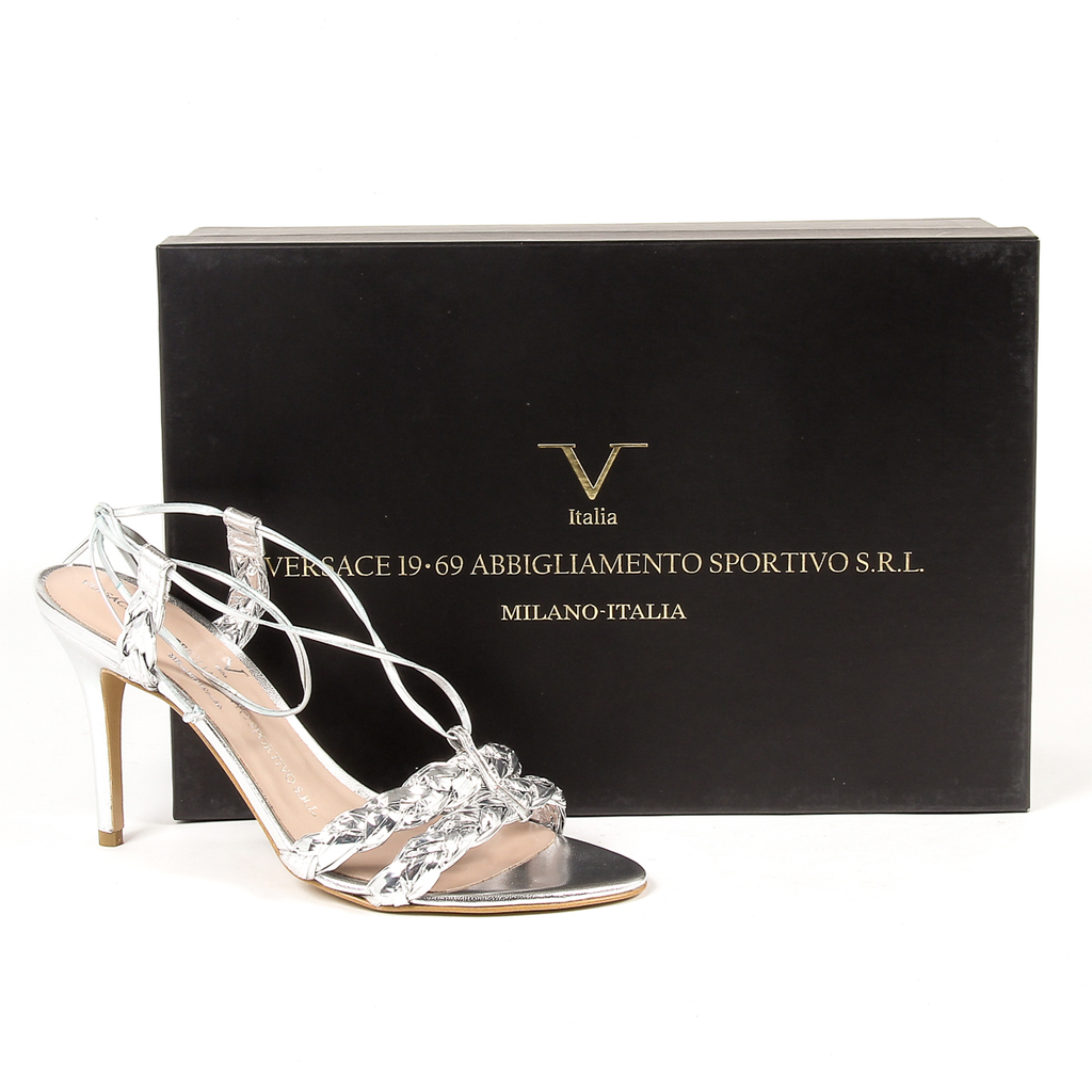 V 1969 Italia Sandalo Donna Argento LETITIA