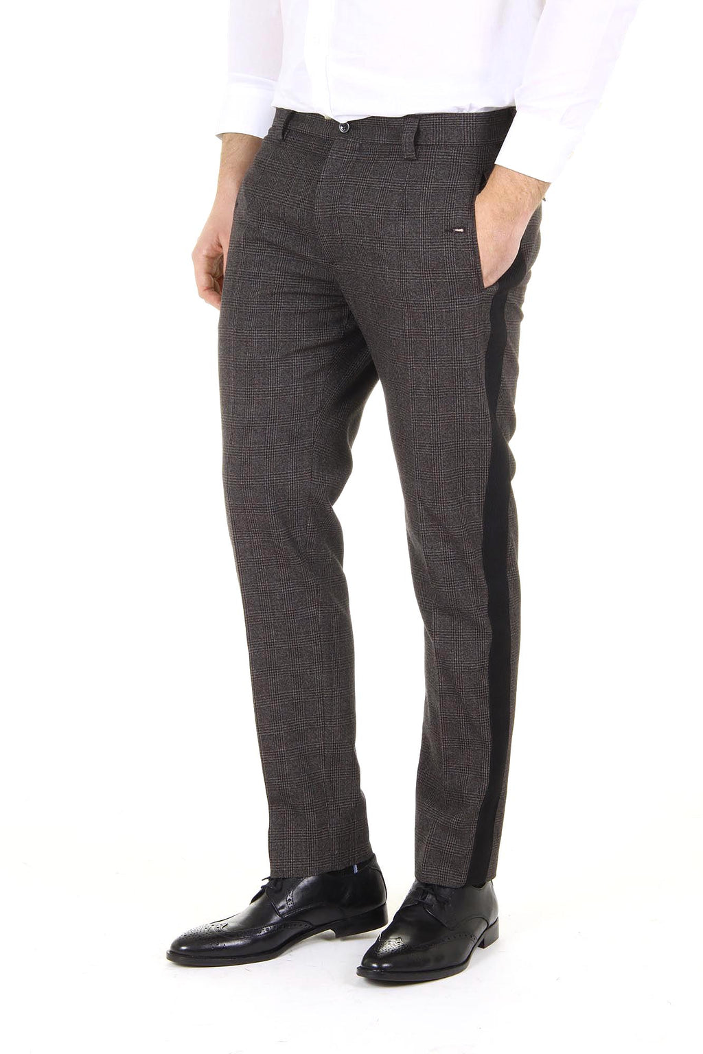 Pantaloni da uomo Dolce & Gabbana Lambretta lana vergine G4M6AX FQ3DX S8102