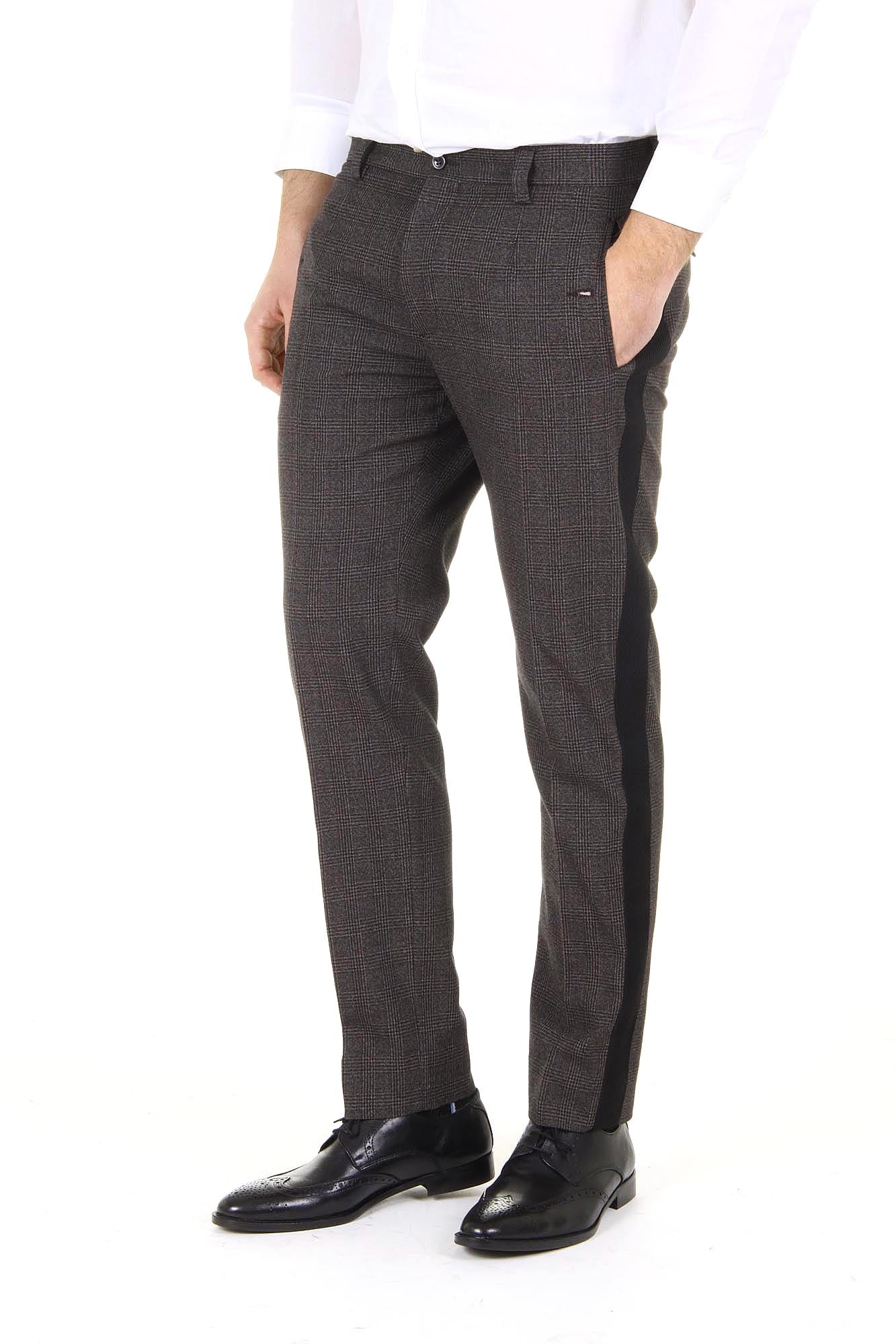 Pantaloni da uomo Dolce & Gabbana Lambretta lana vergine G4M6AX FQ3DX S8102