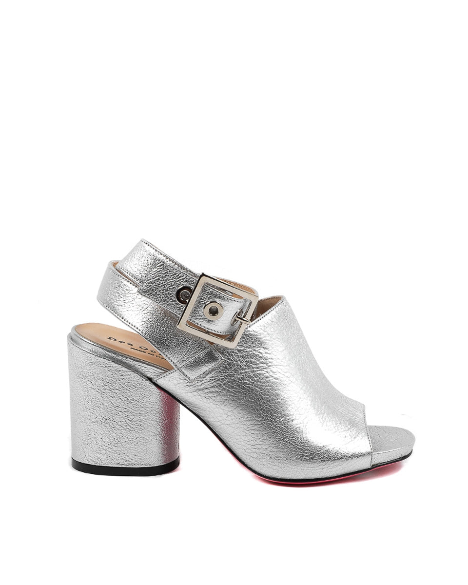 Dee Ocleppo Sandalo Donna B3063DO CAPRA VETREX LAM ARGENTO