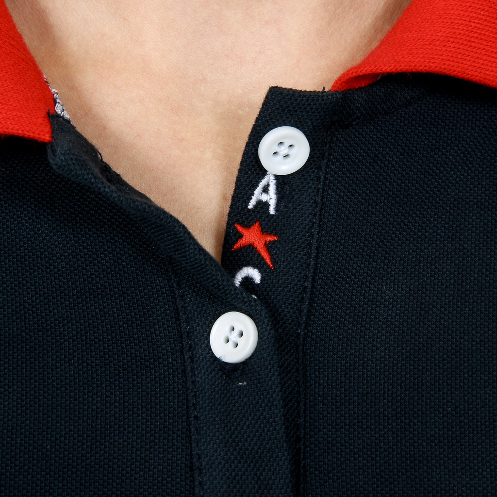 Andrew Charles Polo da donna a maniche corte blu scuro NIA